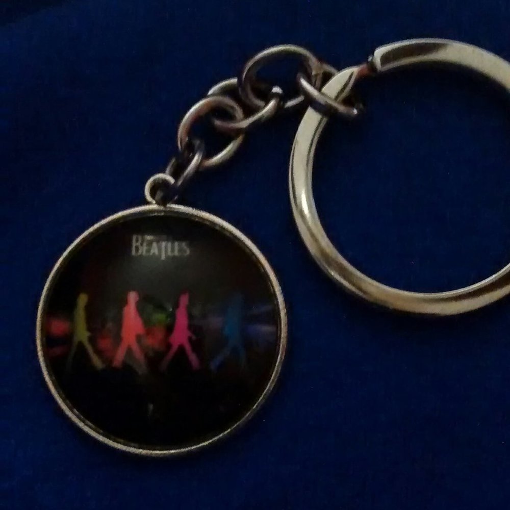 Colorful Abby Road Beatles Key Chain